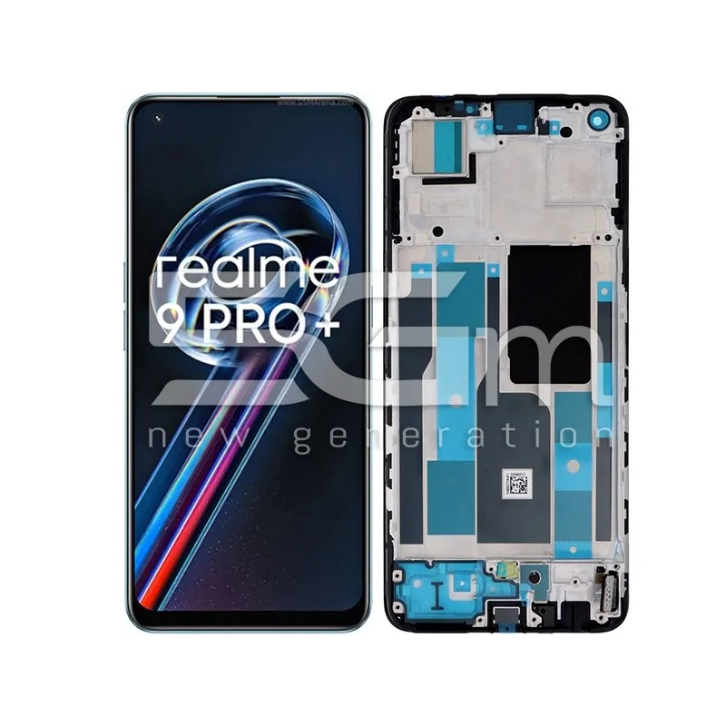 Display Touch + Rahmen Schwarz Realme 9 Pro+ (PULLED) | 5G-M Online Shop