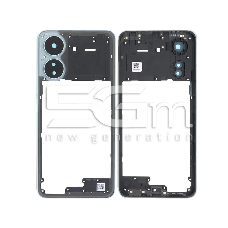 Middle Frame Glacier White + Vetrini Camera Posteriore Xiaomi Redmi 13C | Store Online 5G-M