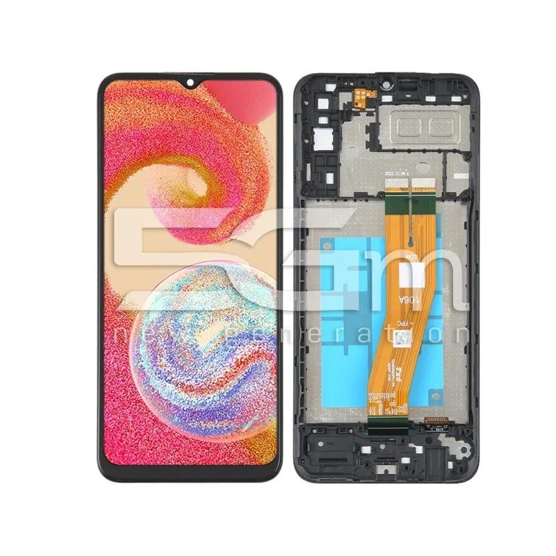Écran Tactile + Châssis Noir Samsung SM-A042 A04e (IPS) | 5G-M.com