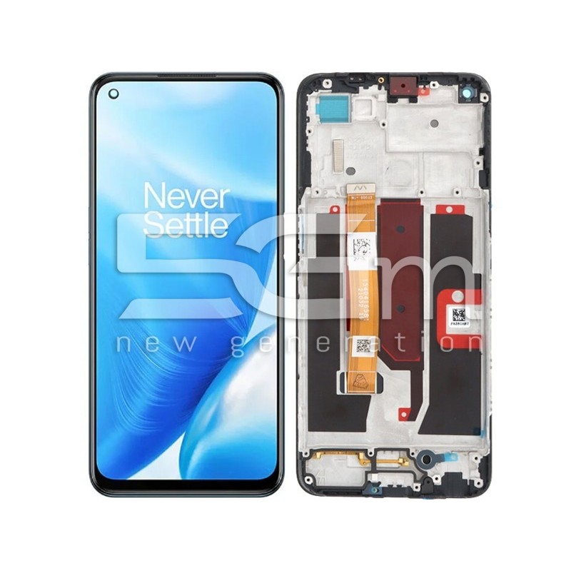 Ecrà Tàctil + Chassi Preto OnePlus Nord N200 5G (IPS)
