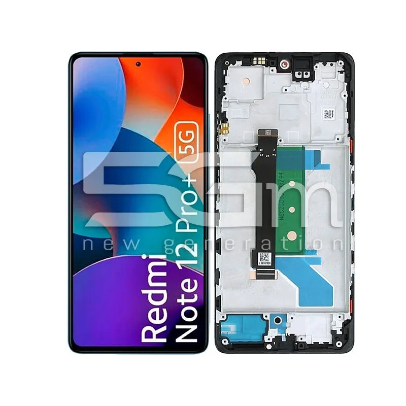 Display Touch + Frame Obsidian Black Xiaomi Redmi Note 12 Pro+ 5G Ori | Store Online 5G-M