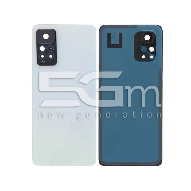 Cache arrière Blanc Polaire Xiaomi Redmi Note 11 Pro 4G Sans Logo