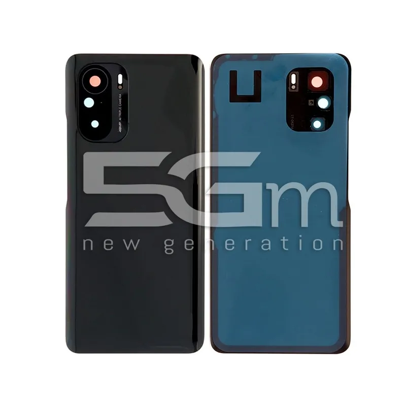 Retro Cover Nero + Vetrino Camera Xiaomi Pocophone F3 5G No Logo | Store Online 5G-M