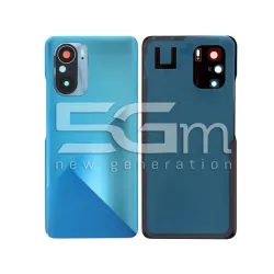 Заден капак Син, стъкло камера Xiaomi Pocophone F3 5G без лого | 5G-M