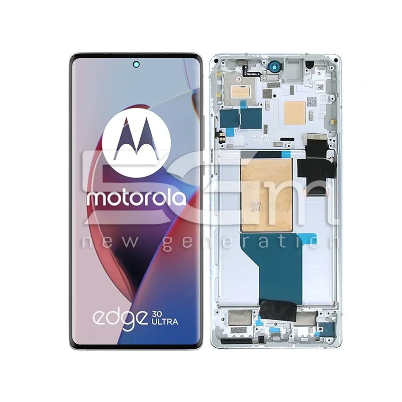 Display Touch + Frame Starlight White Moto Edge 30 Ultra Ori | Store Online 5G-M