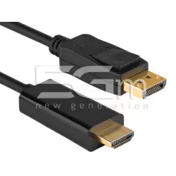 DisplayPort Male to HDMI Male Cable 1.8m