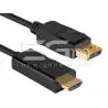 DisplayPort Male to HDMI Male Cable 1.8m