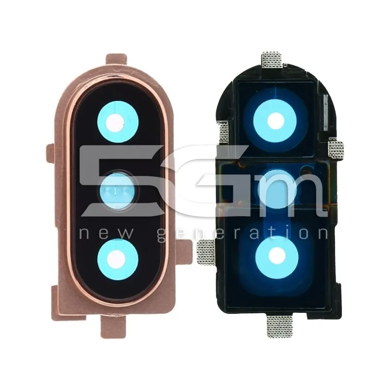 Vetrino Camera Posteriore + Frame Gold Xiaomi Mi 8 | Store Online 5G-M