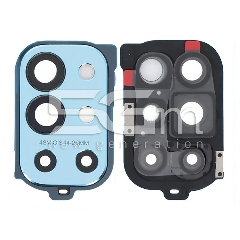 Kamera Glas Hinten + Rahmen Lake Blue OnePlus 9R | 5G-M