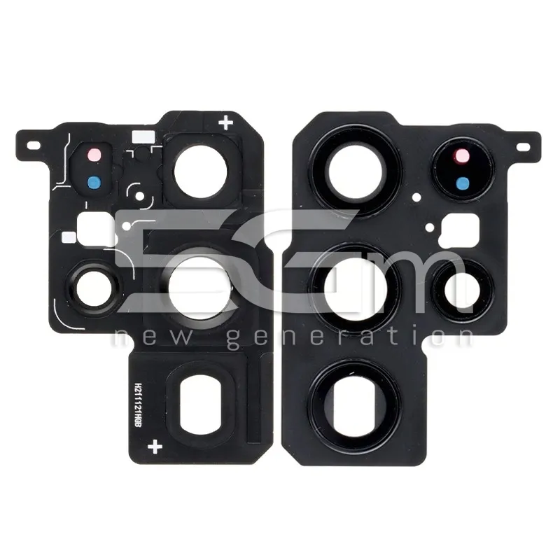 Kameraglas hinten + Rahmen Schwarz Samsung S22 Ultra | Online Shop 5G-M