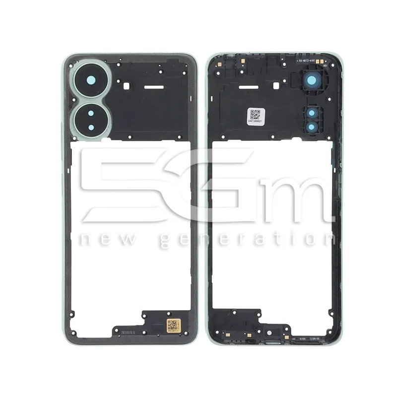 Middle Frame Clover Green + Vetrini Camera Posteriore Xiaomi Redmi 13C | Store Online 5G-M