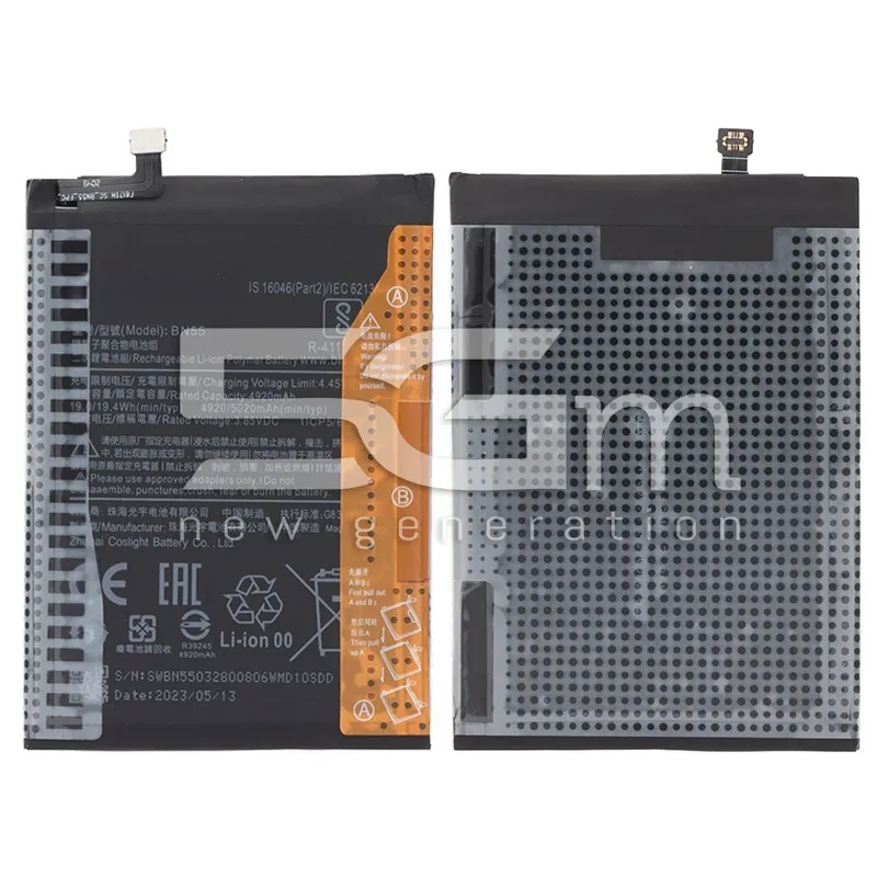 Akku BN55 4920mAh Xiaomi Redmi Note 9S Ohne Logo | 5G-M Online Shop