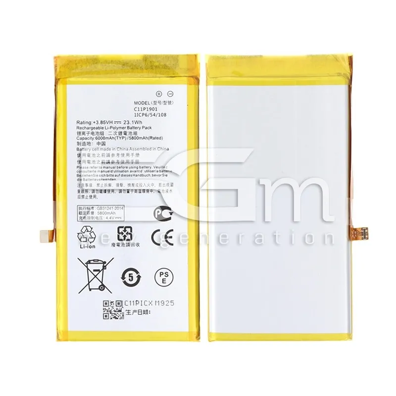 Akku C11P1901 6000 mAh Asus Zenfone ZS660KL ROG Phone 2 Ohne Logo | 5G-M