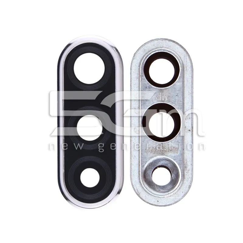 Vetrino Camera Posteriore 24MP + Frame Silver Huawei P30 Lite | Store Online 5G-M