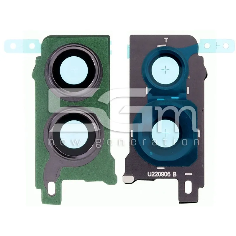Hinteres Kameraglas + Rahmen Schwarz Samsung SM-F721 Flip4 | 5G-M