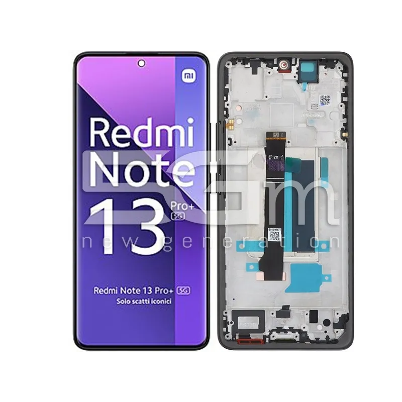 Display Touch + Frame Midnight Black Xiaomi Redmi Note 13 Pro+ (Pulled) | Store Online 5G-M