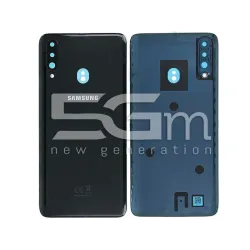 Заден капак Черен + Стъкло за камера Samsung SM-A207 A20S Ori | 5G-M