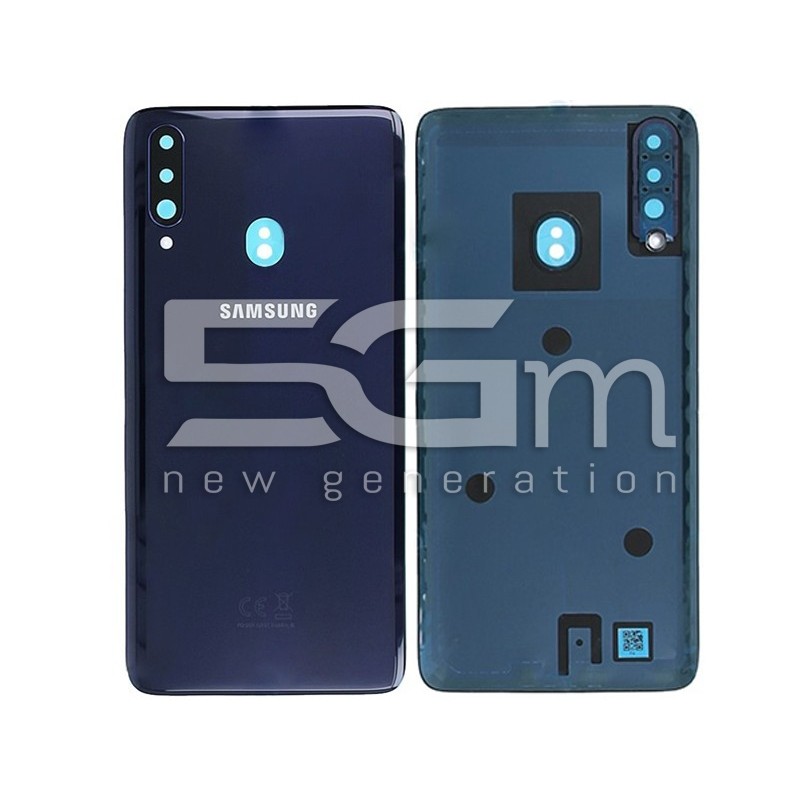 Rear Cover Blue + Camera Lens Samsung SM-A207 A20S Ori