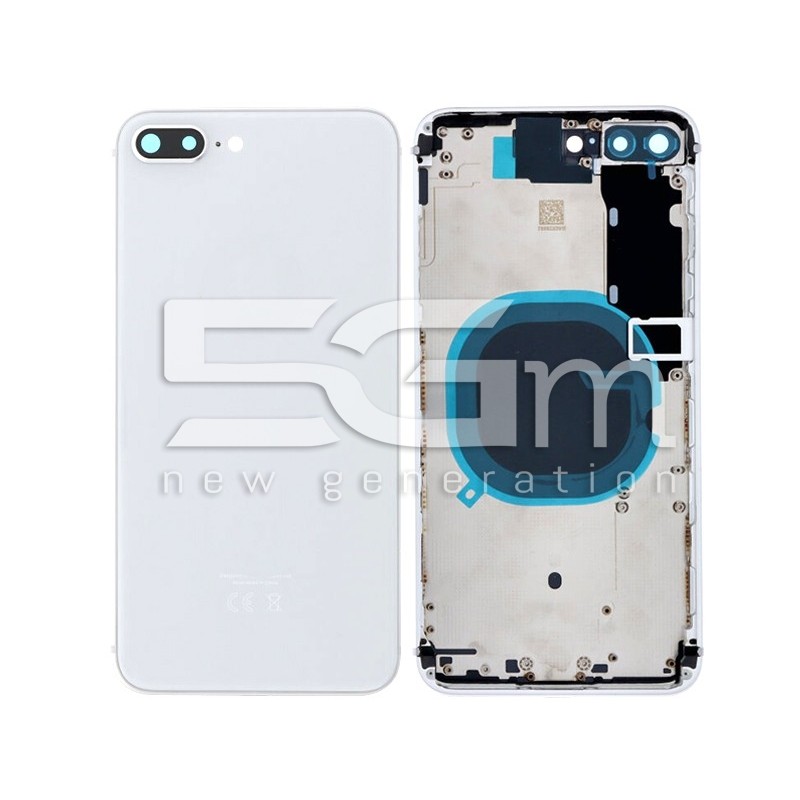 Retro Cover Silver iPhone 8 Plus No Logo