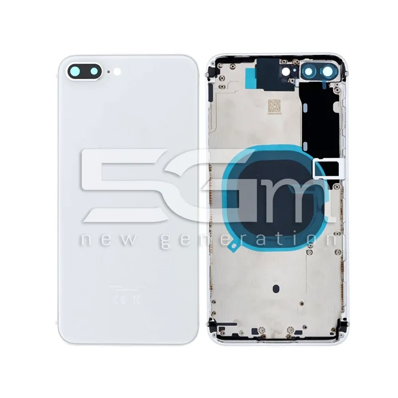 Rückabdeckung Silber iPhone 8 Plus Ohne Logo | 5G-M
