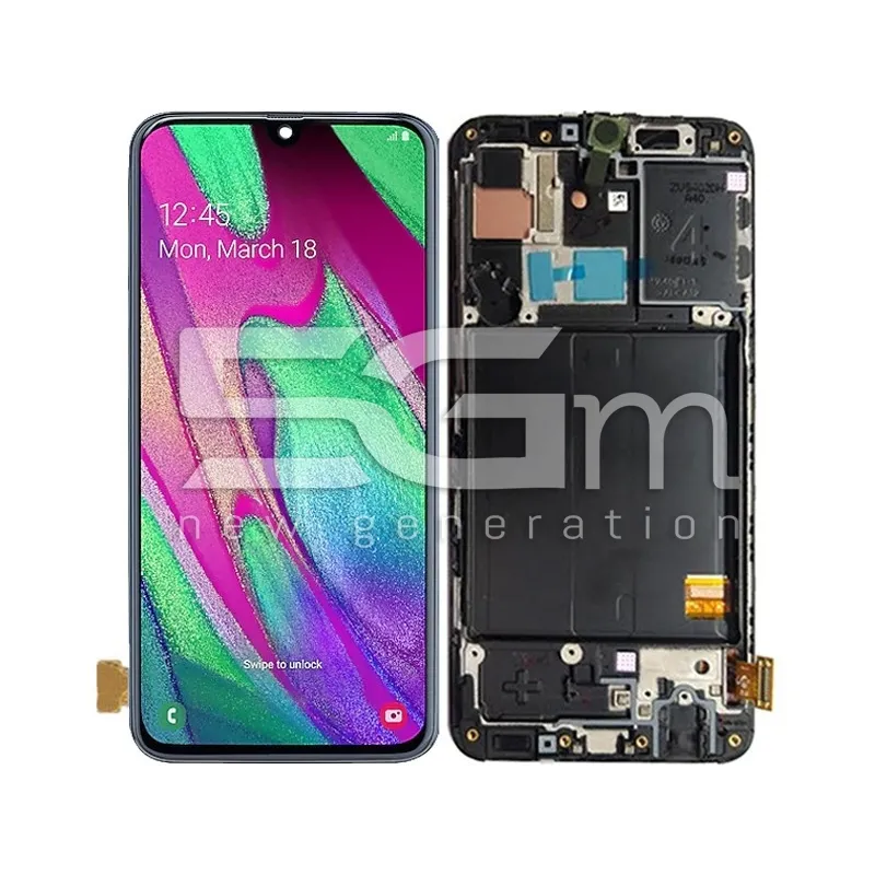 Display Touch Nero + Frame Samsung SM-A405 A40 Ori | Store Online 5G-M
