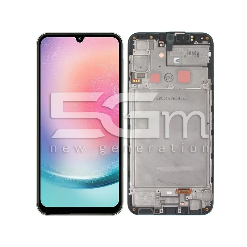 Ecran Tactil + Ramă Negru Samsung SM-A245 A24 Ori | 5G-M