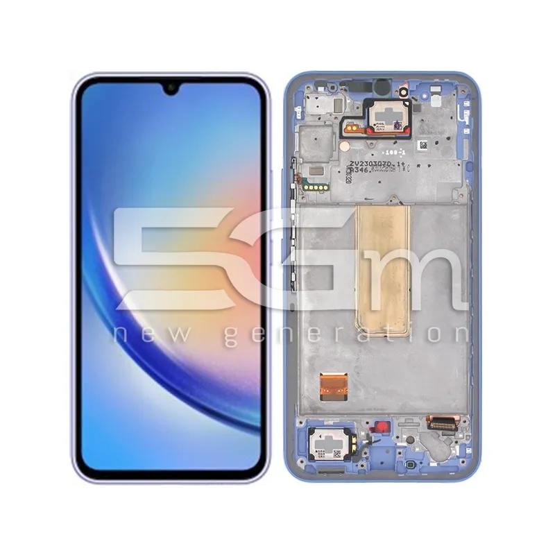 Display Touch + Frame Violet Samsung SM-A346 A34 5G Ori | Store Online 5G-M