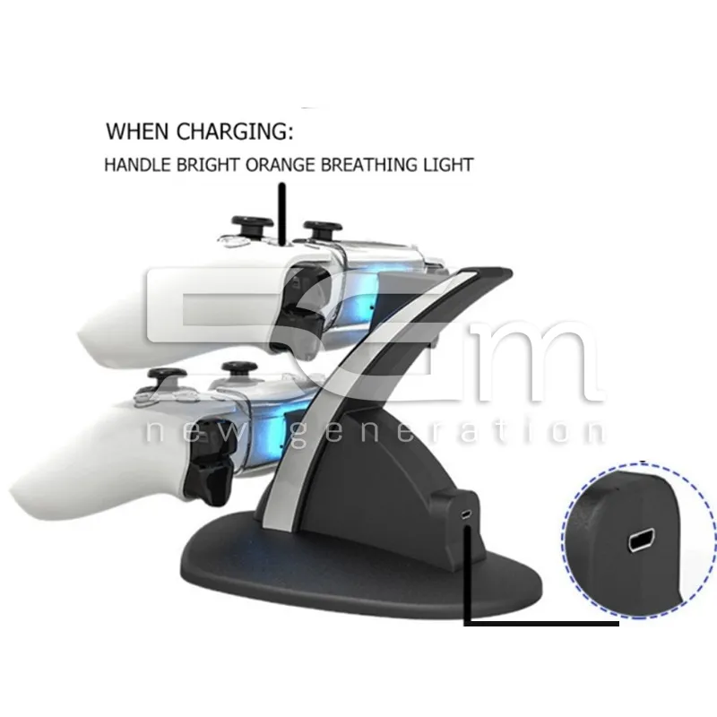 iplay HBP-253 Dual-Ladestation PS5 Controller Schwarz | 5G-M.com