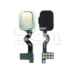 Bouton Home Blanc Argent Nappe Samsung SM-A600 A6 2018 | 5G-M