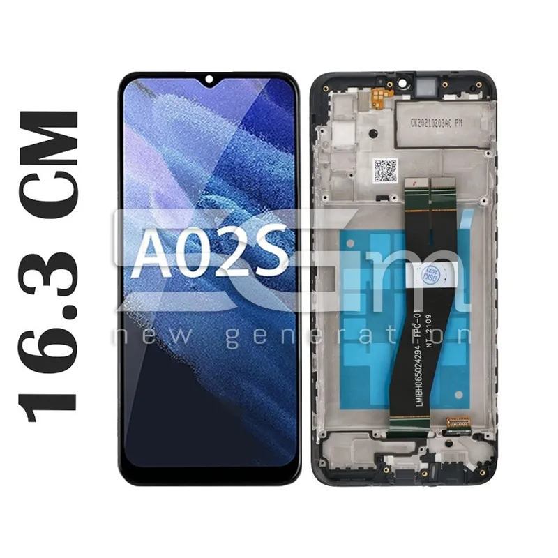LCD + Frame Black Samsung A03 - A03s (16.3cm IPS) FB | Loja Online 5G-M