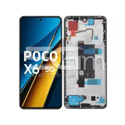 Display Touch + Frame Black Xiaomi Poco X6 (PULLED)