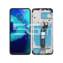 Display Touch + Frame Black Moto G8 Power Lite (IPS)