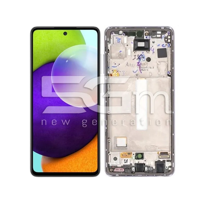 Ecran Tactil + Ramă Awesome Violet Samsung SM-A528 A52s Ori | 5G-M