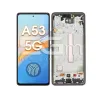 Samsung A536 A53 5G Kijelző + Keret Fekete Ori | 5G-M