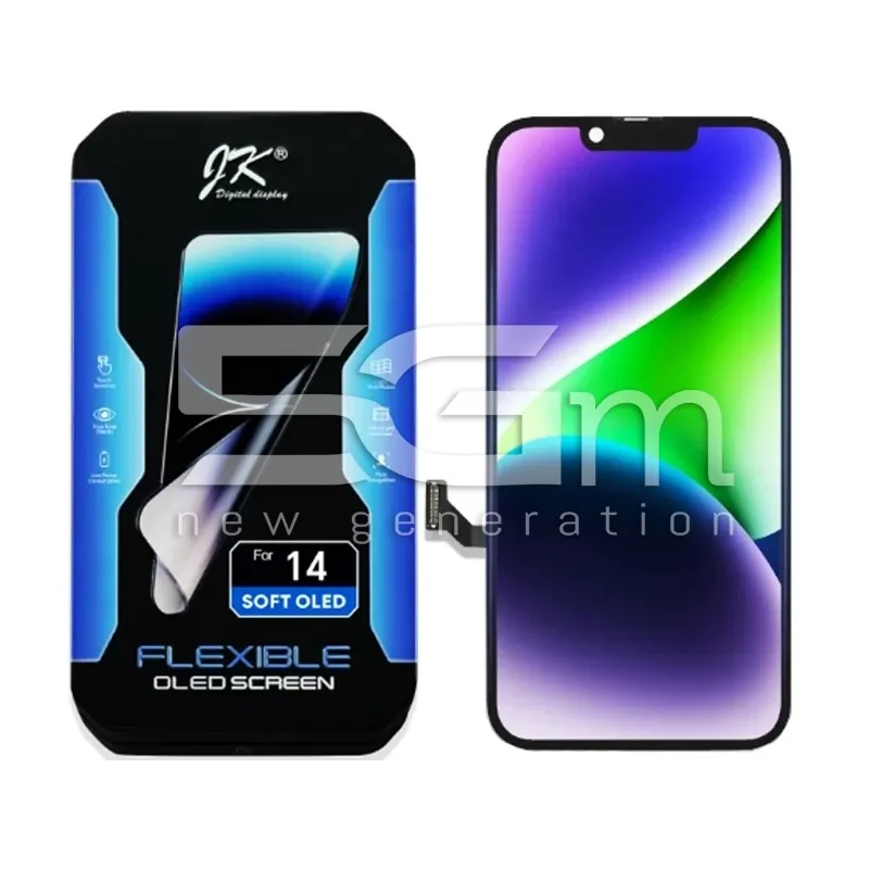 Display iPhone 14 Soft OLED JK | IC Sostituibile | 5G-M