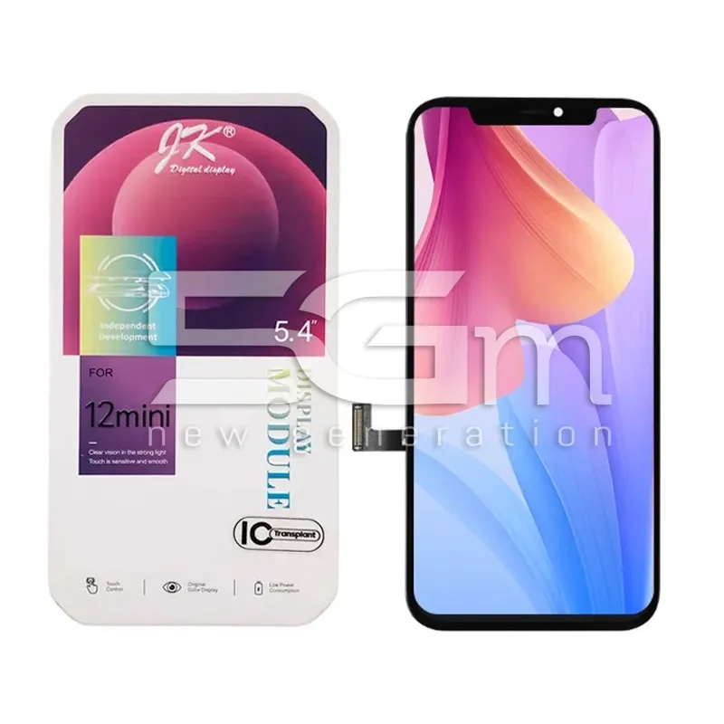 iPhone 12 Mini JK Incell Display Black | Touch Screen | 5G-M