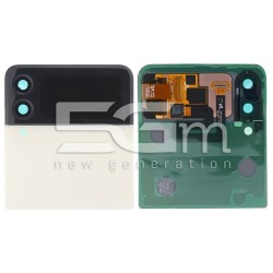 LCD Sub + Retro Cover Cream Samsung SM-F711 Z Flip 3 5G