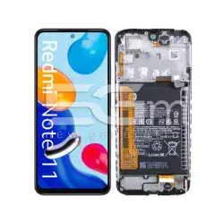 Display Touch + Frame Black Xiaomi Redmi Note 11 4G (PULLED)