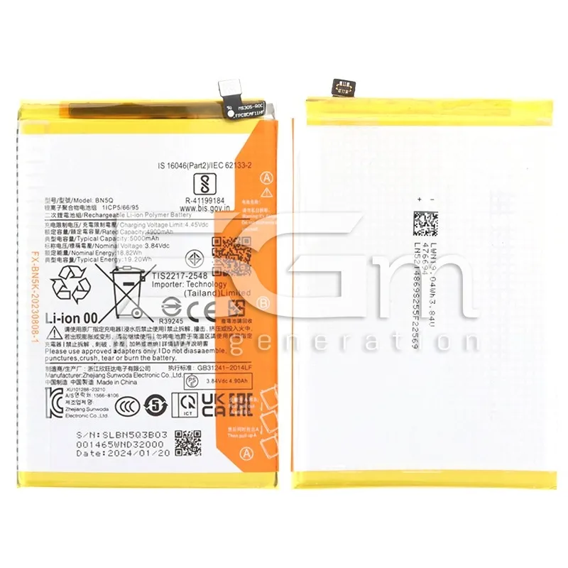 Batteria BN5Q 5000mAh Xiaomi Redmi 13C No Logo | Store Online 5G-M