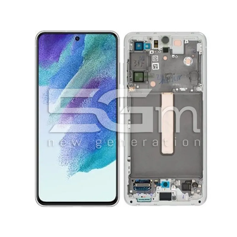 Display Touch + Frame White Samsung SM-G990 S21 FE Ori | Store Online 5G-M