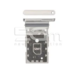 Tiroir carte SIM Blanc Samsung SM-G990 S21 FE Ori | 5G-M