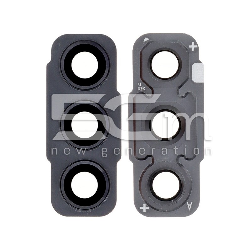 Vetrino Camera Posteriore + Frame Nero Samsung SM-G990 S21 FE