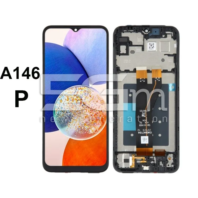 Display Samsung Galaxy A14 5G A146P + Frame Nero | IPS | 5G-M