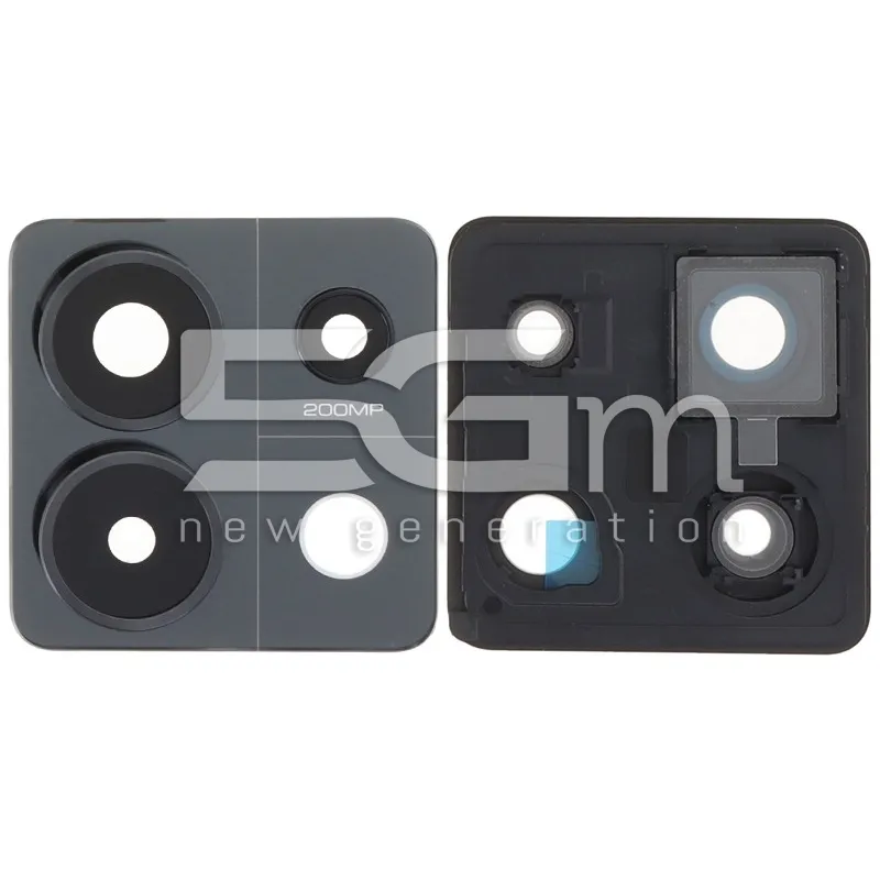 Rückkamera Glas + Rahmen Midnight Black Xiaomi Redmi Note 13 Pro 5G | 5G-M