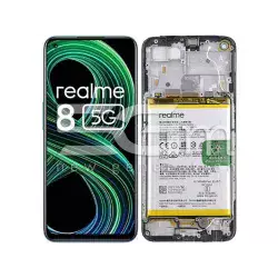 Display Touch + Frame Black Realme 8 5G (PULLED)