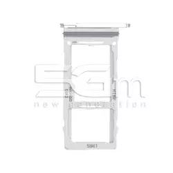 Supporto Dual Sim Card + Micro SD Bianco Samsung SM-N986 Note 20 Ultra 5G Ori