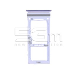 Supporto Dual Sim Card + Micro SD Violet Samsung SM-A525 - A526 A52