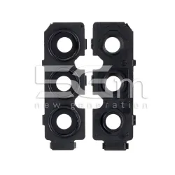 Achtercamera Lensglas + Frame Zwart Samsung SM-A135 - A137 A13 | 5G-M.com