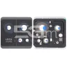 Vetrino Camera Posteriore + Frame Nero Xiaomi 13T - 13T Pro