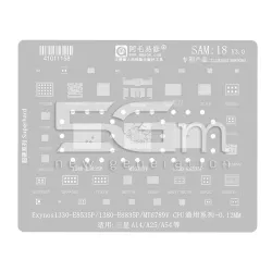 Amoe SAM 18 0.12MM Трафарет Samsung SM- A14 - A25 - A54 | Онлайн магазин 5G-M